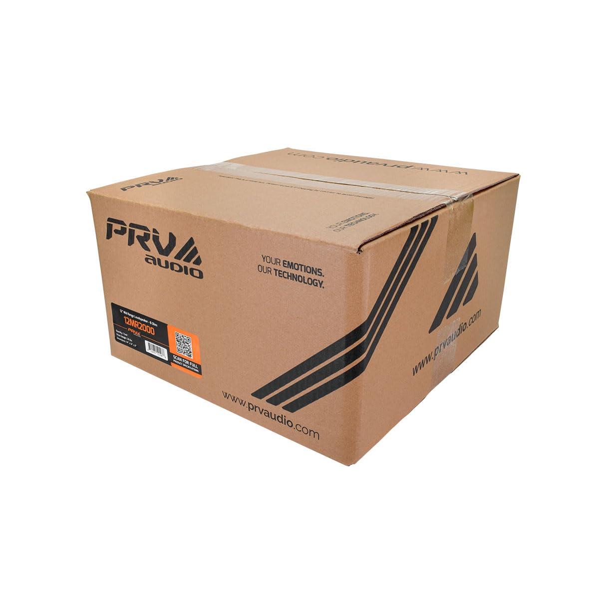 PRV AUDIO PRV AUDIO 12 Inch Midrange Speaker 12MR2000 8 Ohm 2000 Watts, 4 in Voice Coil Midbass Woofer for Pro Audio Systems (Single)