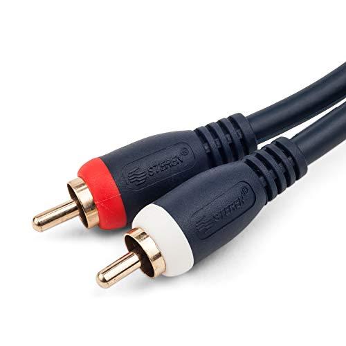 STEREN STEREN 254-235BL 75-Feet 2RCA-2RCA Plugs Home Theatre Cable