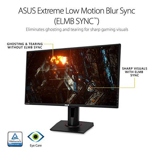 ASUS ASUS VG27AQ TUF Gaming 27\" 2K HDR Gaming Monitor, WQHD (2560 x 1440), 165Hz (Supports 144Hz) (Renewed)