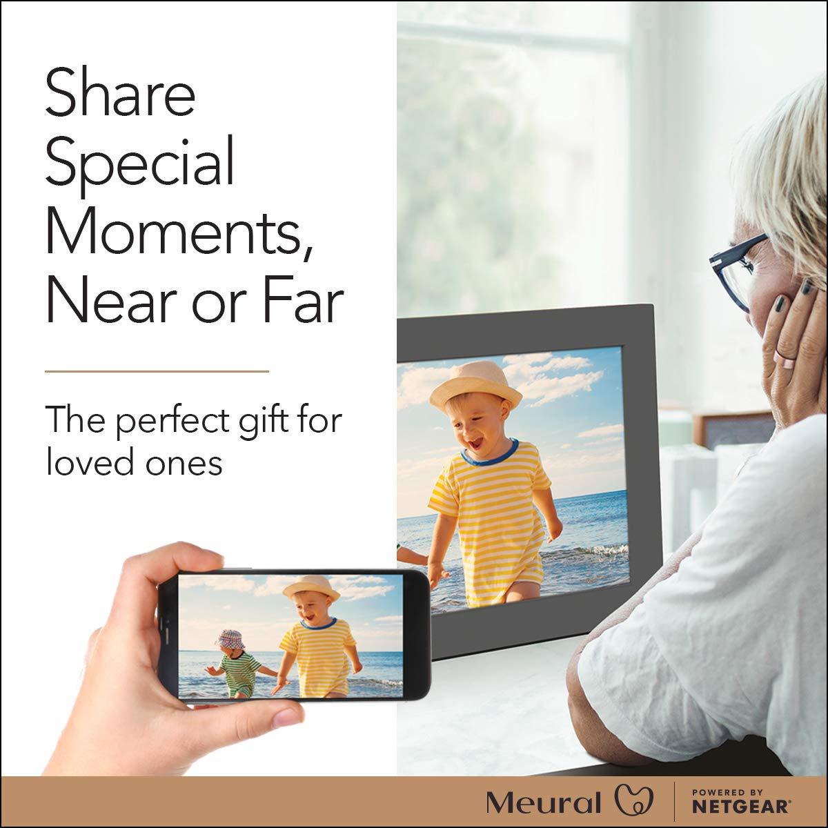 NETGEAR Meural Digital Photo Frame with WiFi 13.5\"x7.5\" Send NFTs, Pictures, and Videos with Meural App, Smart Frame Includes Built-in Stand and Wall Mount (MC315GDW)