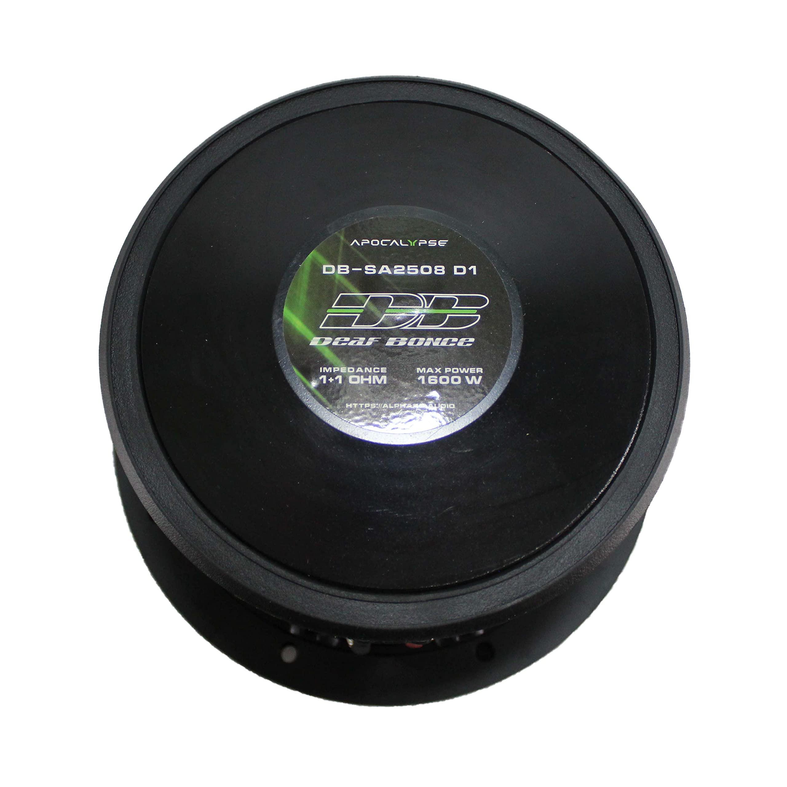 Deaf Bonce Deaf Bonce Apocalypse 8" 800W RMS Dual 1-Ohm Bass Subwoofer / SA2508-D1