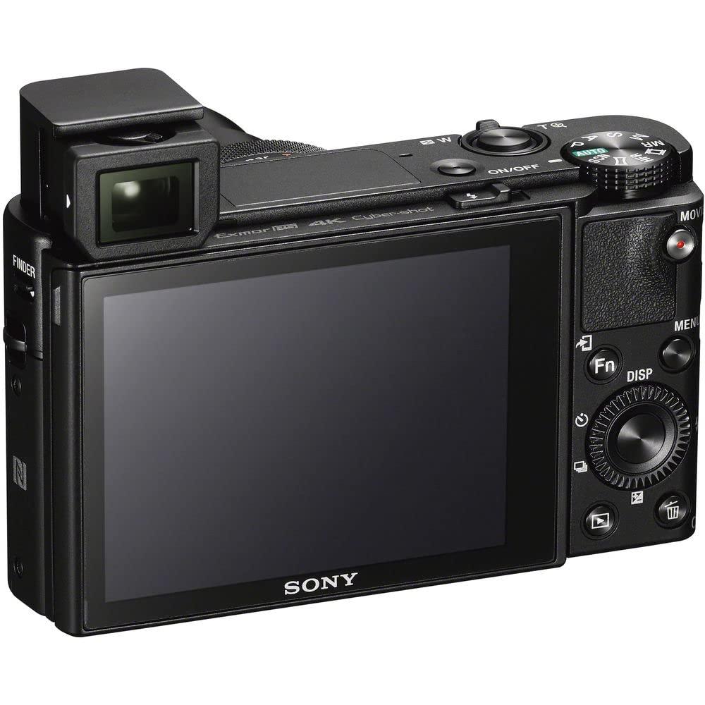 Sony Sony Cyber-Shot DSC-RX100 VA Digital Camera (DSC-RX100M5A/B) + Case + 64GB Card + NP-BX1 Battery + Card Reader + Corel Photo Software + Charger + Flex Tripod + Memory Wallet + More (Renewed)