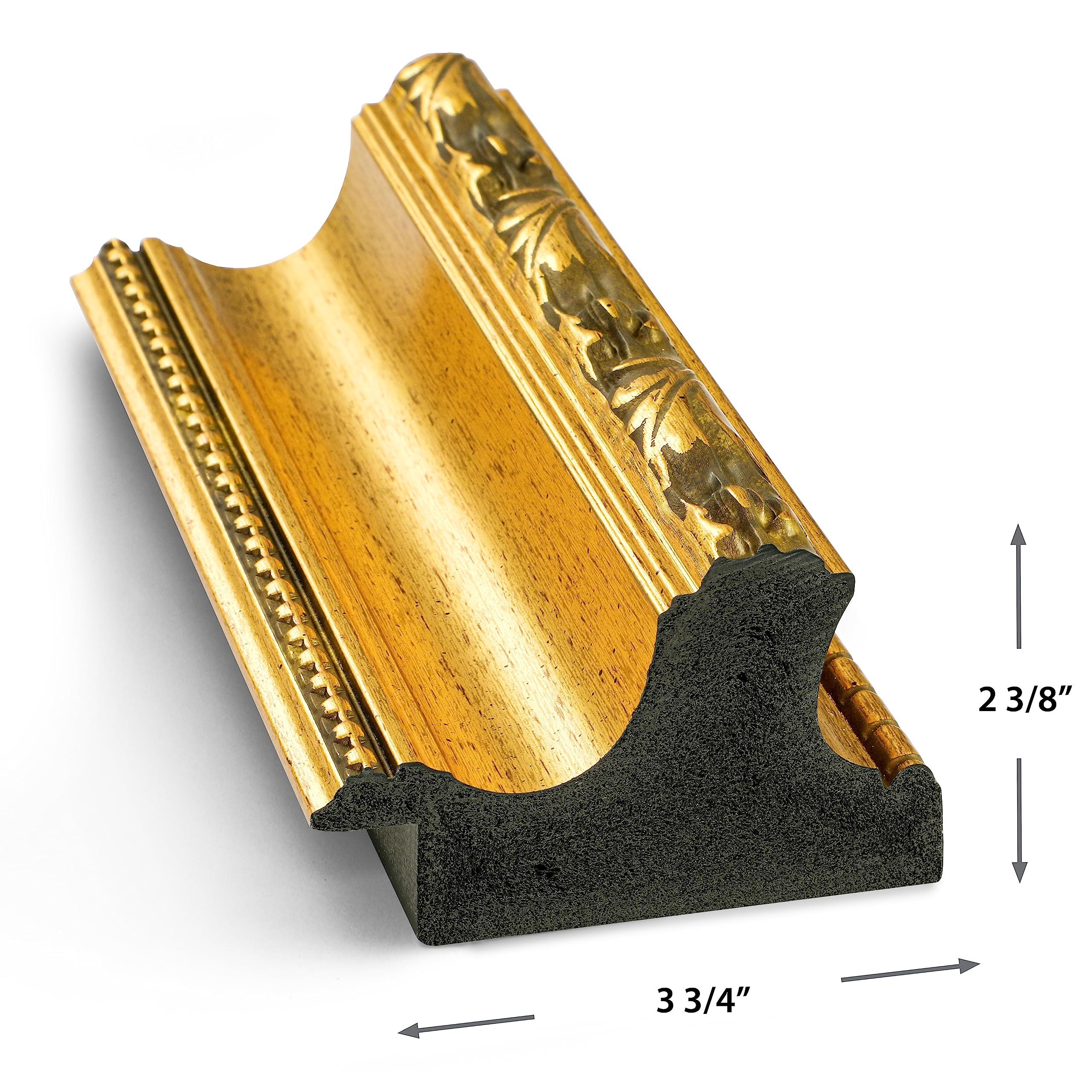 Frame My TV Deco TV Frames - Ornate Gold Smart Frame Compatible ONLY with Samsung The Frame TV (55\", Fits 2021-2024 Frame TV)