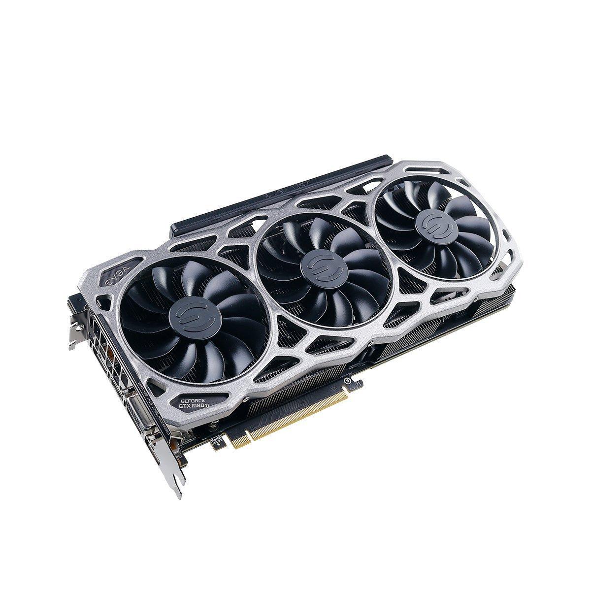 EVGA EVGA GeForce GTX 1080 Ti FTW3 Gaming, 11GB GDDR5X, iCX Technology - 9 Thermal Sensors & RGB LED G/P/M, 3X Async Fan Control, Optimized Airflow Design Graphics Card 11G-P4-6696-KR (Renewed)