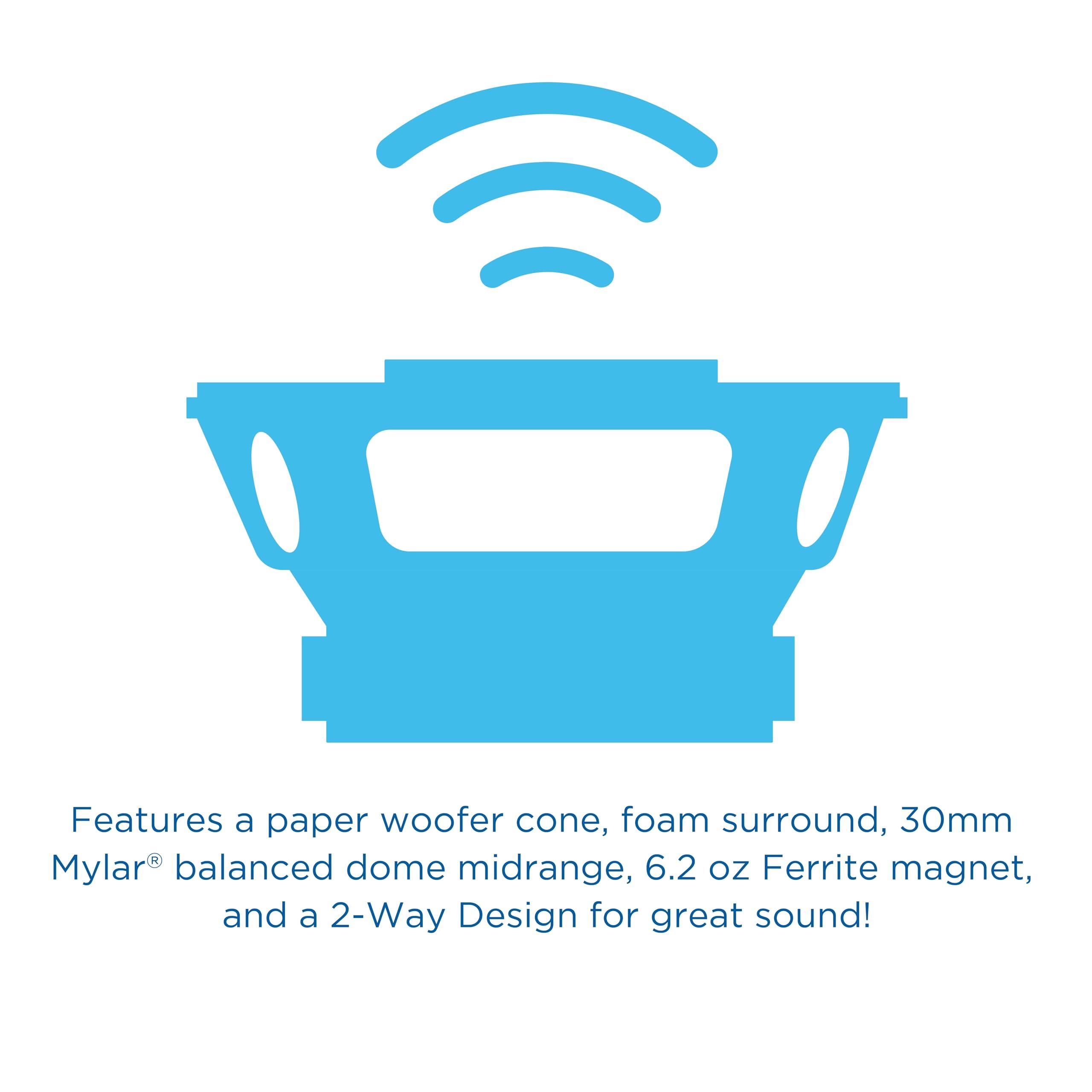 Jensen JENSEN CMR270 7-inch LED Digital Media Touch Screen Double DIN Car Stereo Radio & JS62 2-Way 6.5 inch Car Speakers