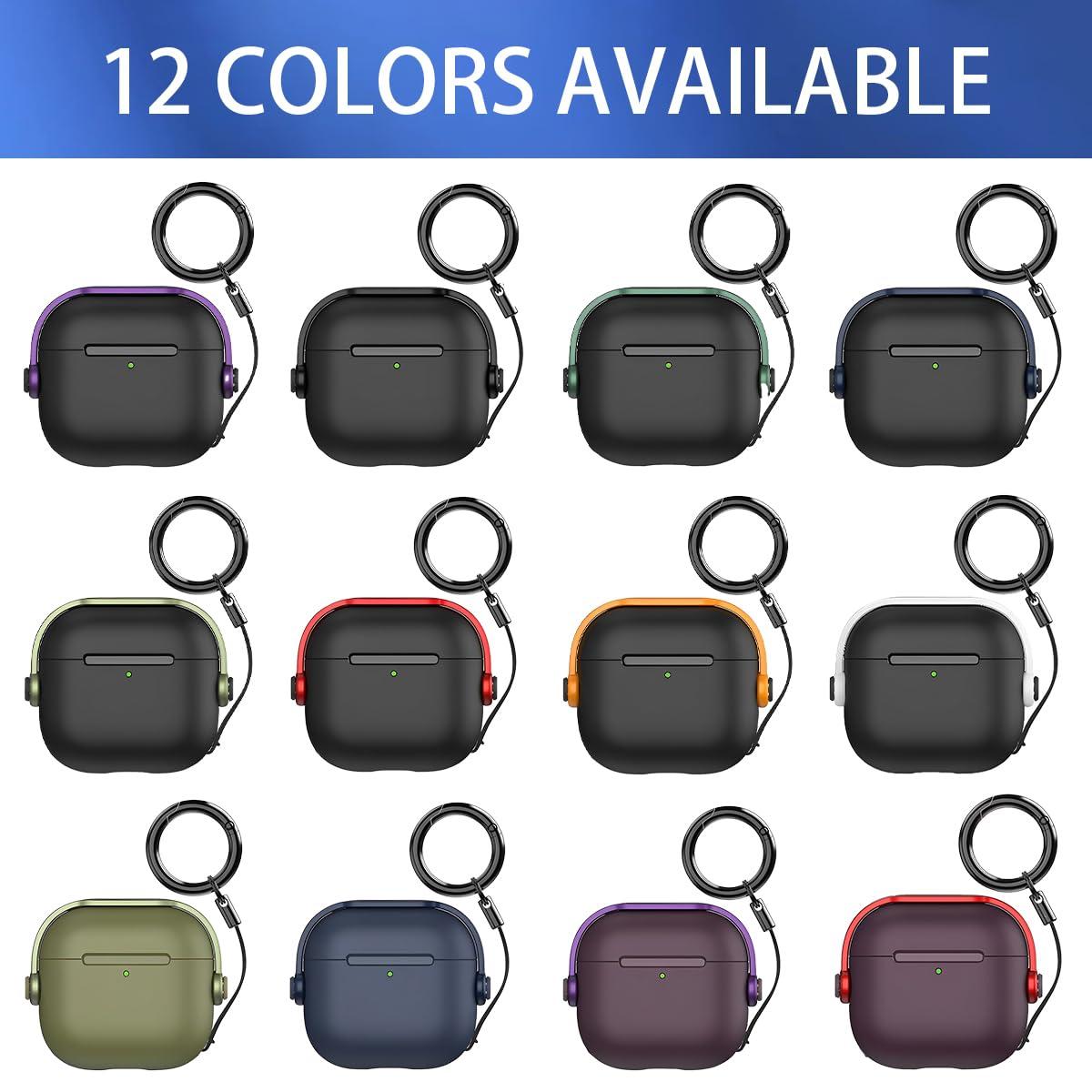 SuSuTiFy Custom Spotify Case for Apple AirPods 4 2024, Personalized Song Singer Music Player Plaque Album Photo Cover with Secure Lock & Keychain, Music Headset Earphone for Air Pod 4th Gen Charging Case,Black