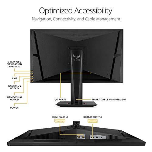 ASUS ASUS VG27AQ TUF Gaming 27\" 2K HDR Gaming Monitor, WQHD (2560 x 1440), 165Hz (Supports 144Hz) (Renewed)