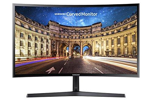 SAMSUNG SAMSUNG 27\" CF39 Series FHD 1080p Curved Computer Monitor, Ultra Slim Design, AMD FreeSync, 4ms response, HDMI, DisplayPort, VESA Compatible, Wide Viewing Angle, LC27F398FWNXZA, Black