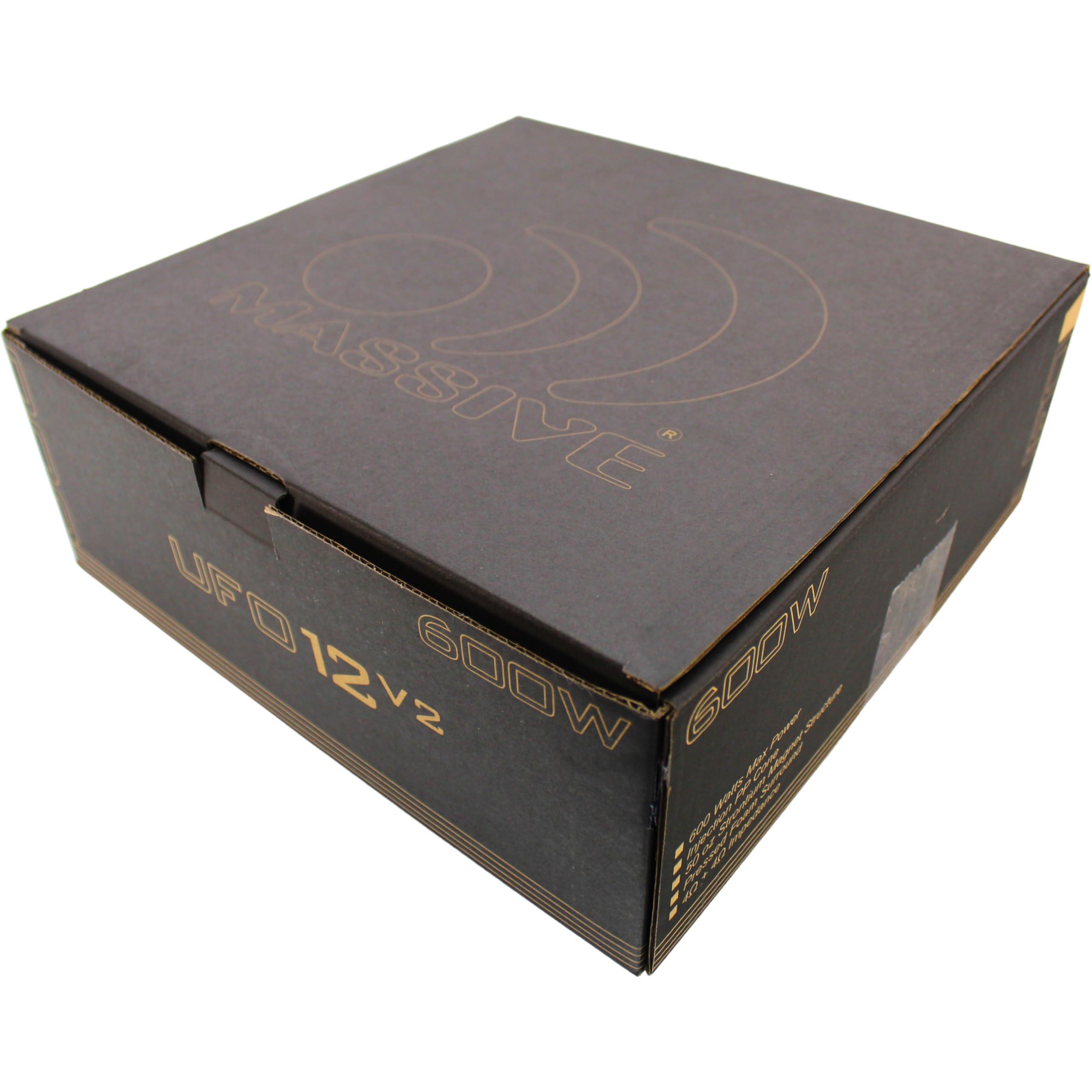 Massive Audio Massive Audio 12" 300W RMS 4-Ohm DVC Shallow Subwoofer UFO Series / UFO12V2