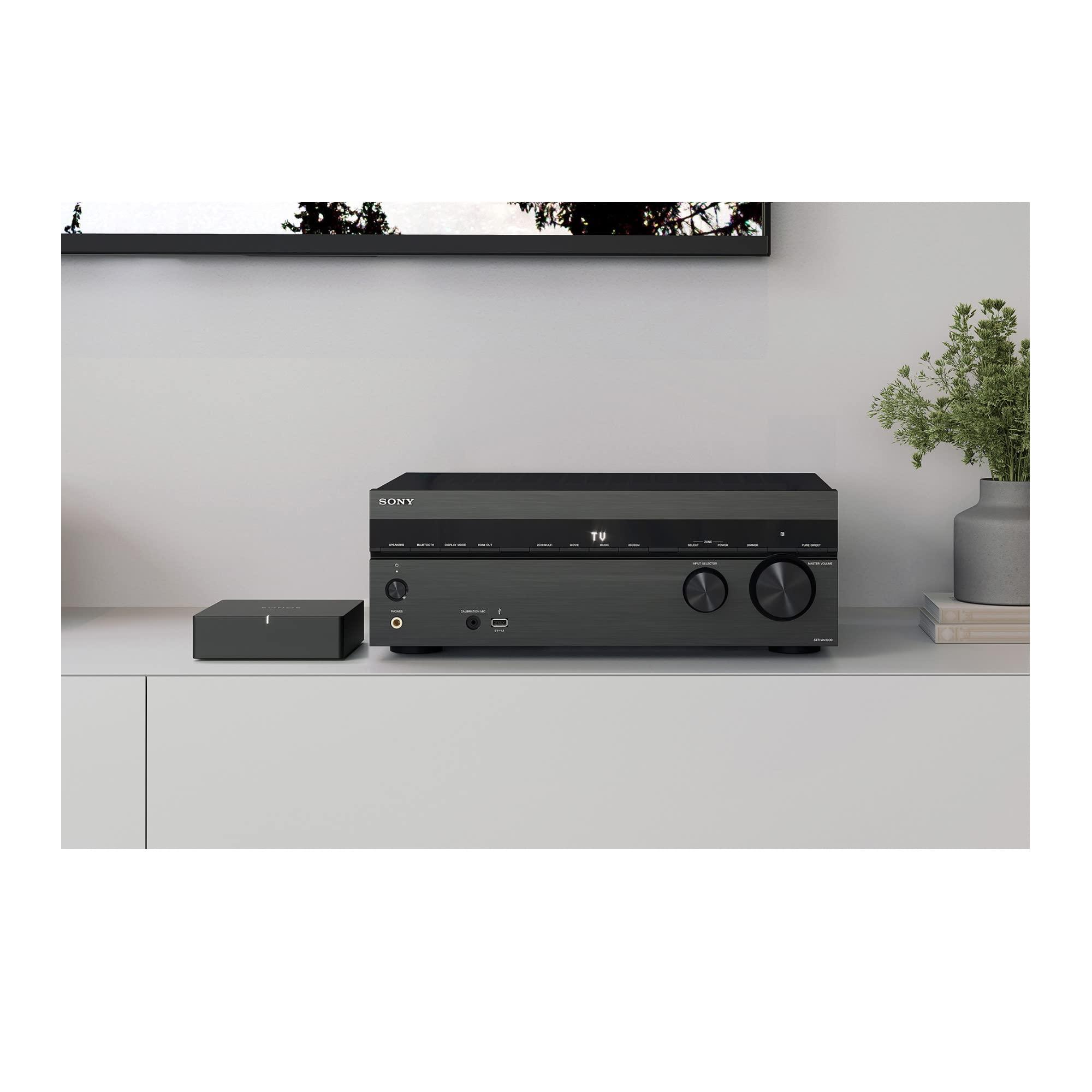 Sony Sony STR-AN1000 7.2 CH Surround Sound Home Theater 8K A/V Receiver: Dolby Atmos, DTS:X, Digital Cinema Auto Calibration IX, Bluetooth, WiFi, Google Chromecast, Spotify connect, Apple AirPlay, HDMI 2.1