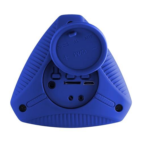 Supersonic Supersonic SC-1450IPX Water Resistant Portable Bluetooth TWS Speaker, IPX6 Water Resistant, Secure Pairing, Micro SD Card Slot, 3.5mm Input, Rechargeable, Convenient Wrist Band (Blue)