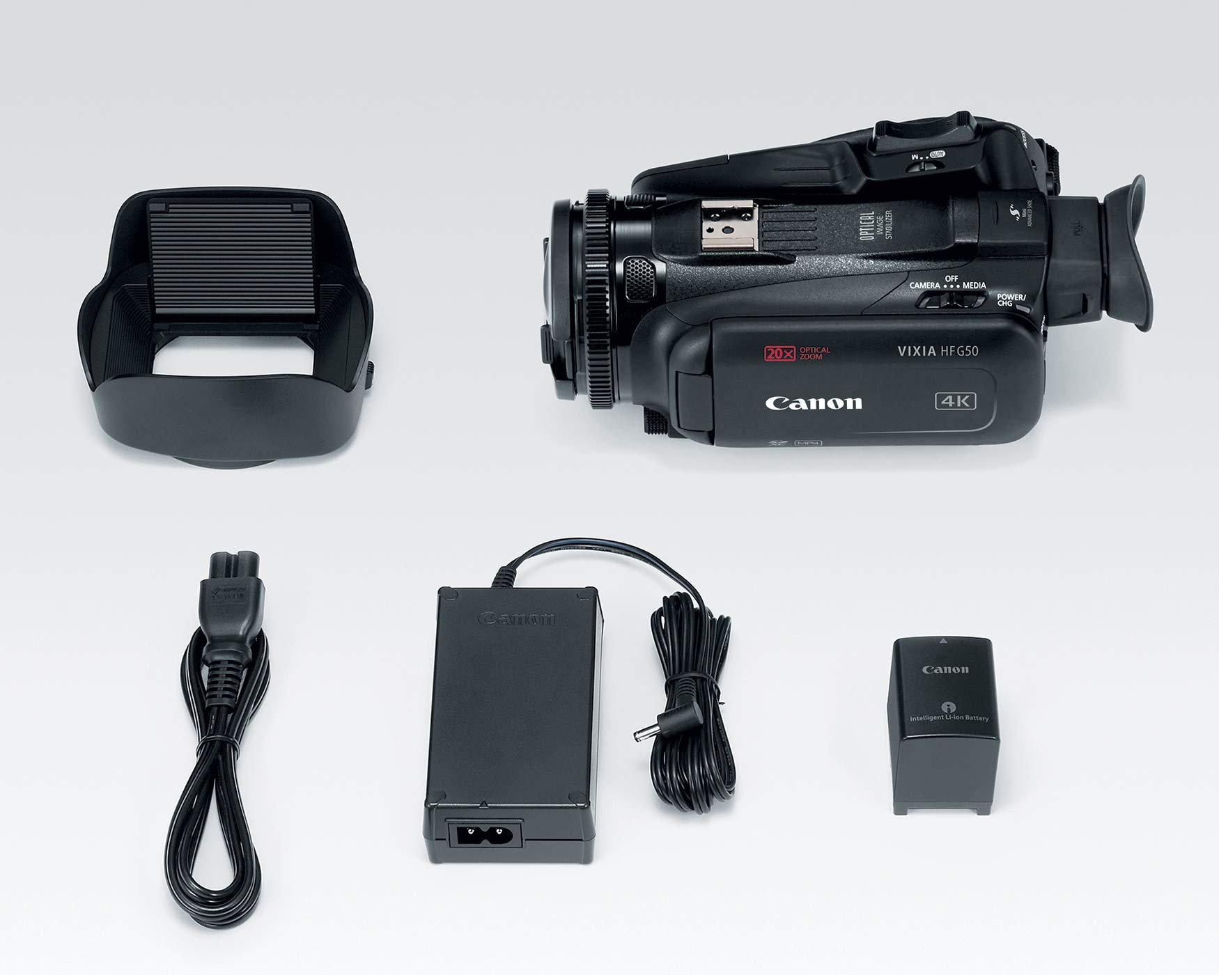 Canon Canon VIXIA HF G50 4K30P Camcorder, Black