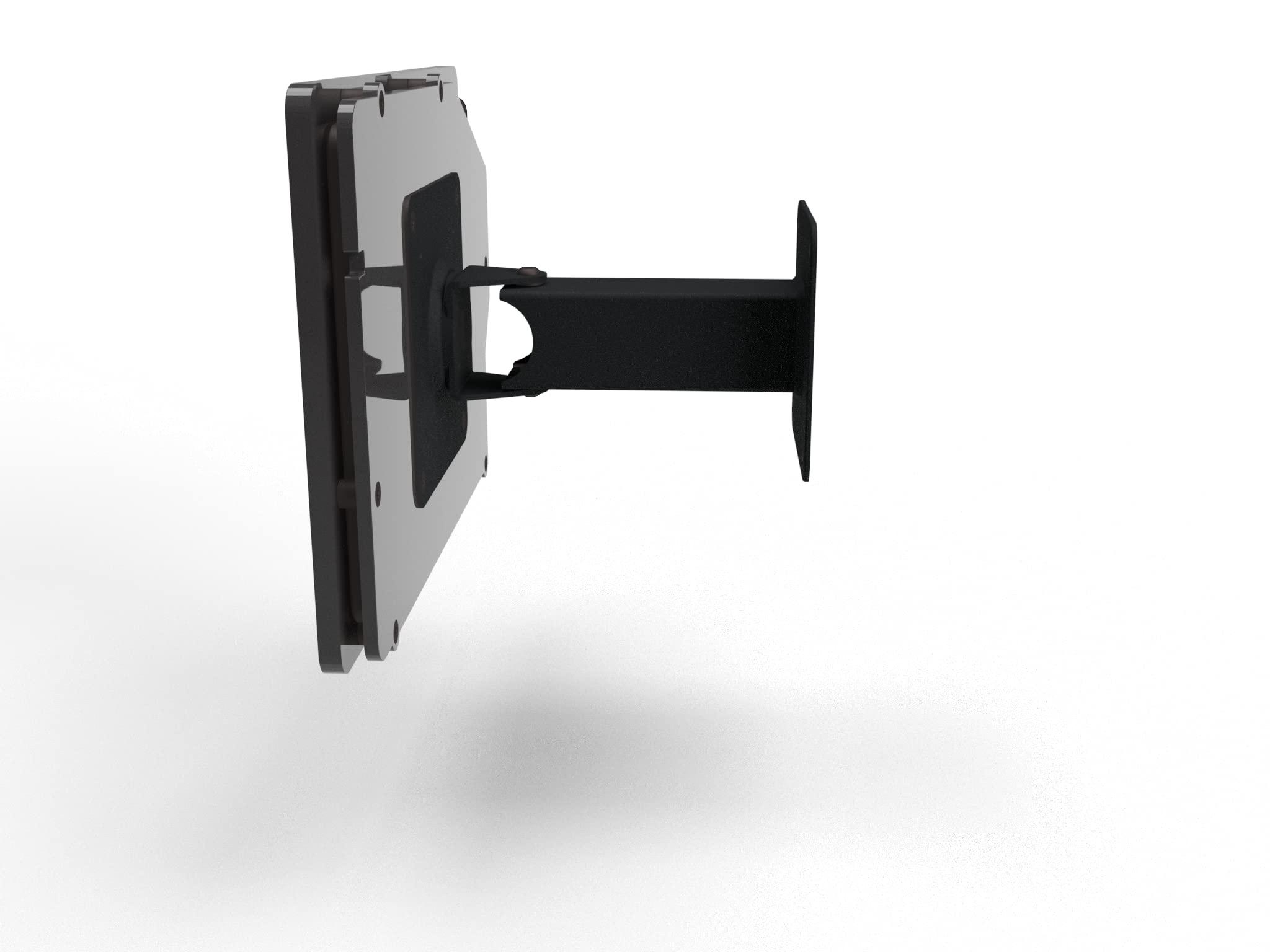 TABcare TABcare Anti-Theft Security Acrylic Case for Apple iPad 7/8/9 10.2" with 360 Swivel & 180 Tilting Stand (Black)