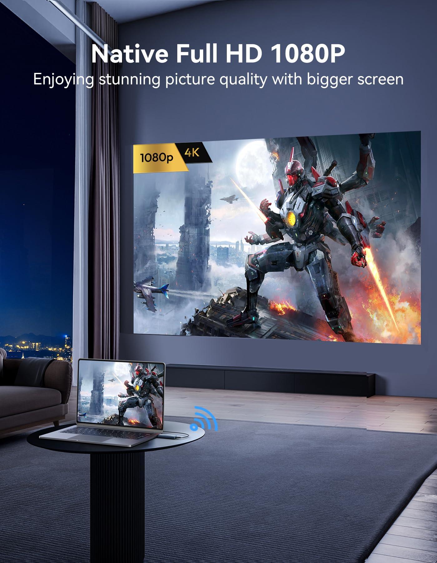 FIGEBNY Wireless HDMI Transmitter and Receiver 4K, FIGEBNY Wireless HDMI Extender Sender Kit 2.4G/5G for Streaming Video Audio to Monitor for TV Box/PC/Laptop/HDTV/Projector Camera Portable Gray