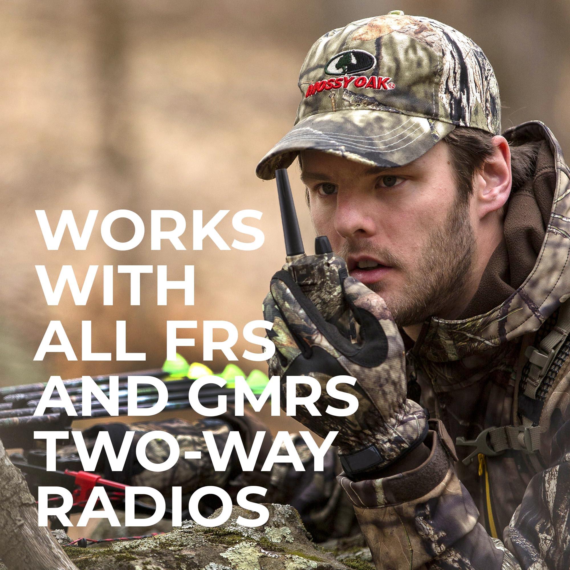 Midland Midland GXT1050VP4 GMRS Two-Way Radio (50-Channel, Long Range, 142 Privacy Codes, SOS, NOAA, Rechargeable Nickle Battery, Mossy Oak Camo, 2-Pack)