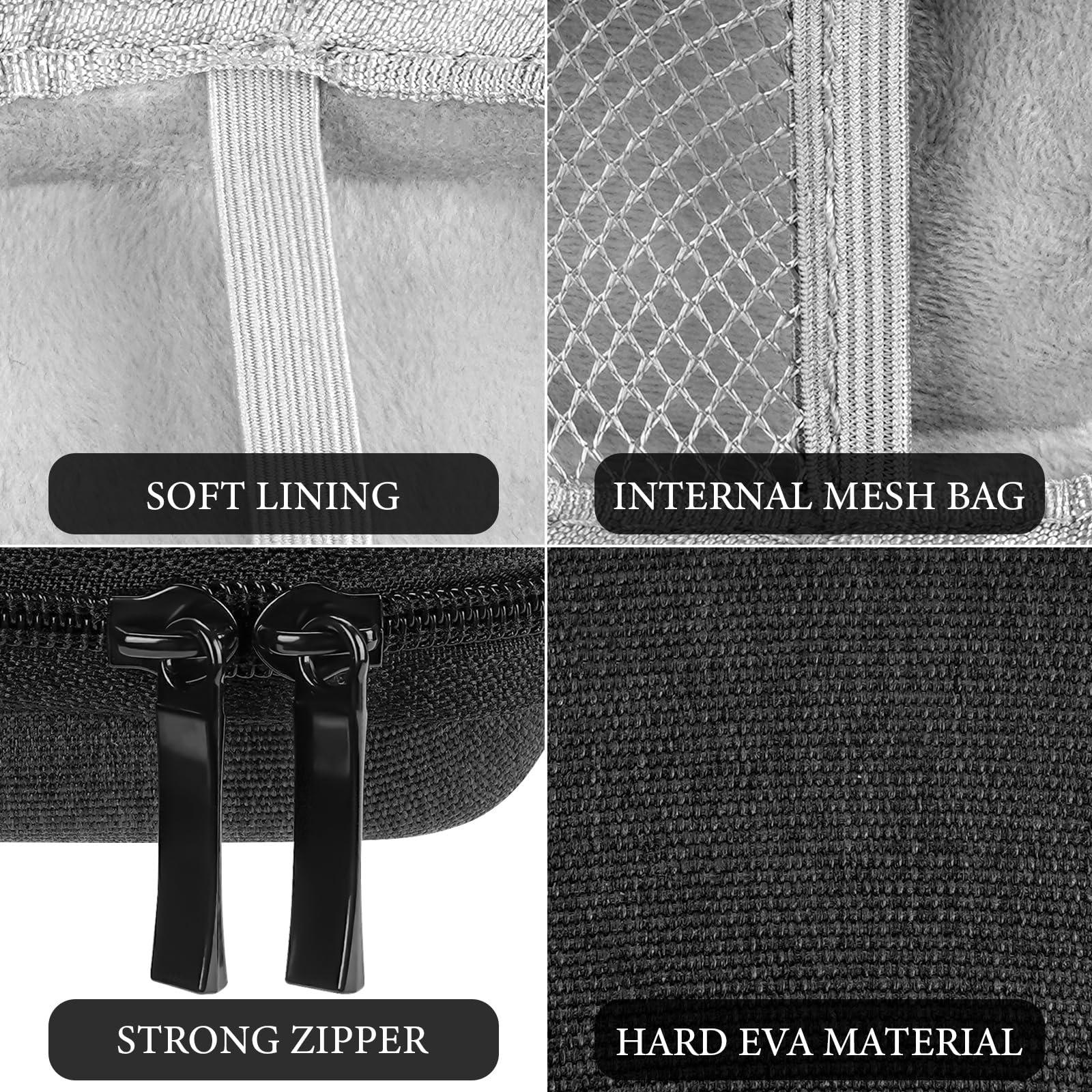 GEEKRIA Geekria Shield Earbuds Case Compatible with Soundcore by Anker AeroFit 2, Liberty 4 Pro, C40i, P40i, P30i, C30i True Earbuds True Wireless Earbuds, Replacement Hard Shell Travel Carrying Bag