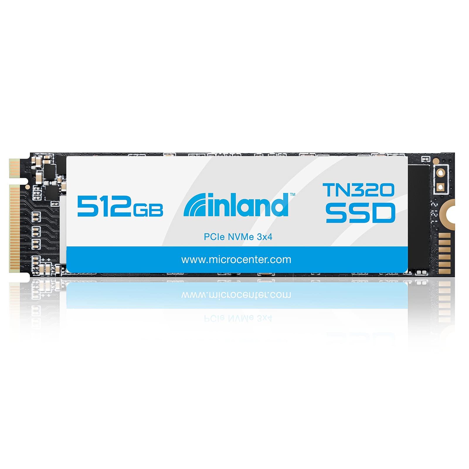 INLAND INLAND TN320 512GB NVMe M.2 PCIe Gen3x4 2280 Internal Solid State Drive SSD - Up to 2000 MB/s, 3D NAND, Storage and Memory for Laptop & PC Desktop