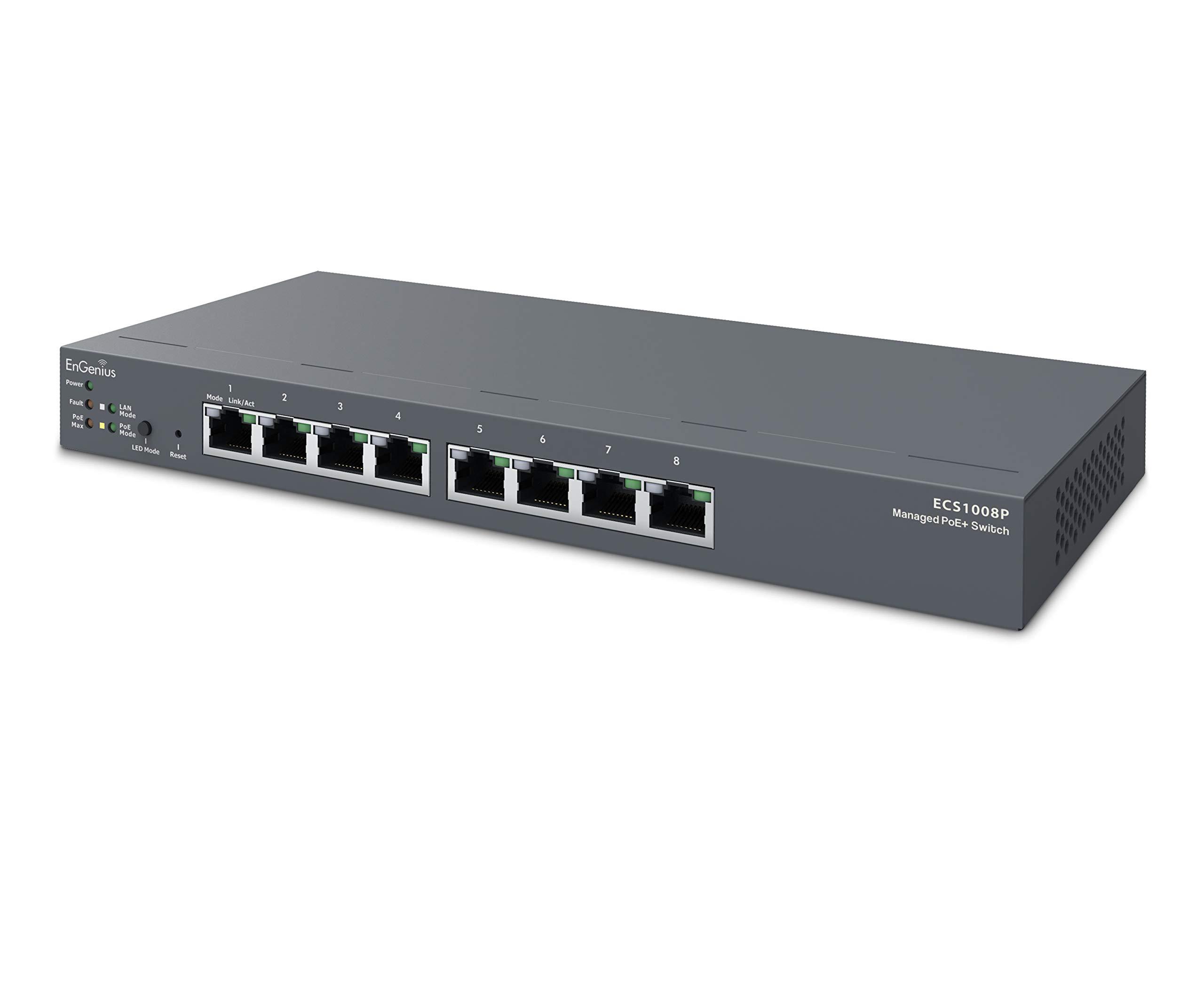 EnGenius EnGenius Cloud ECS1008P 8-Port Gigabit PoE Switch