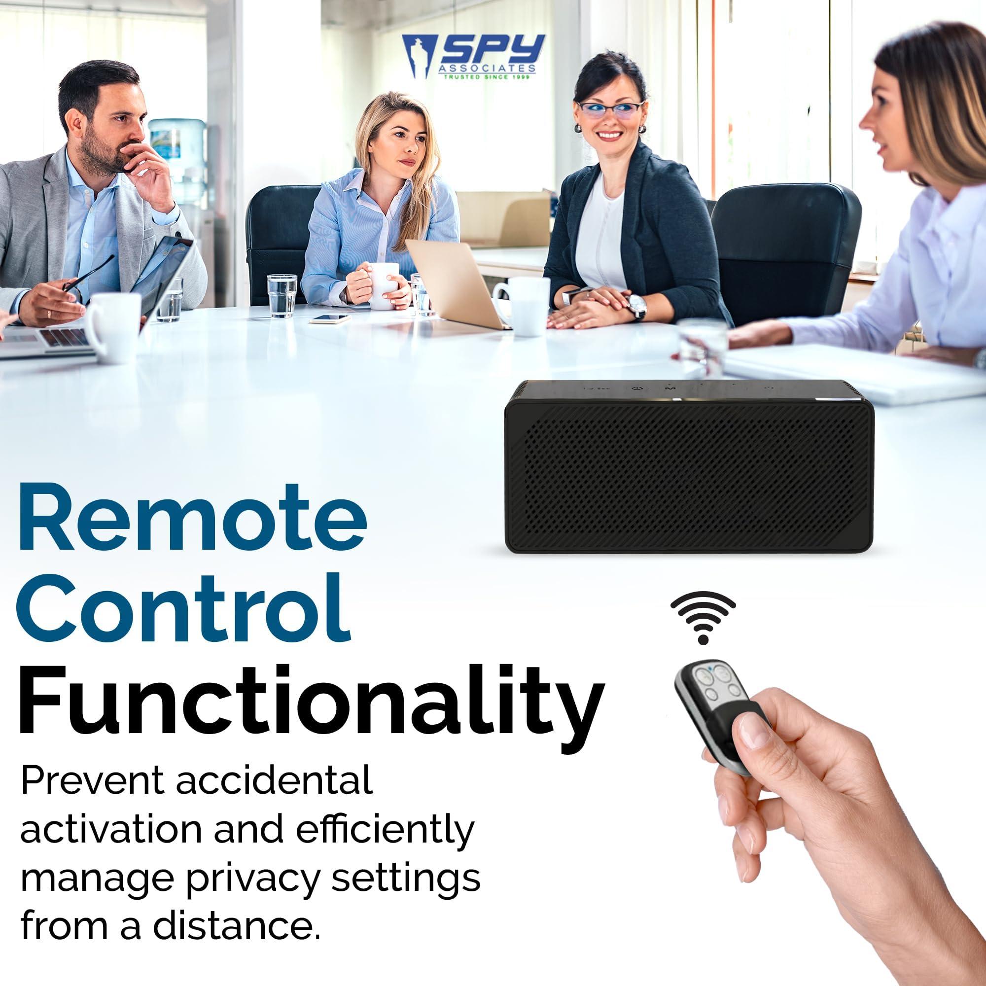 SPY ASSOCIATES Spy Associates Ultrasonic Anti-Recording Device - Voice Activated Anti-Recorder, Microphone Suppressor, 270 Interference Shield, Portable Privacy Protector for Secure Meetings, Office, Cars & More