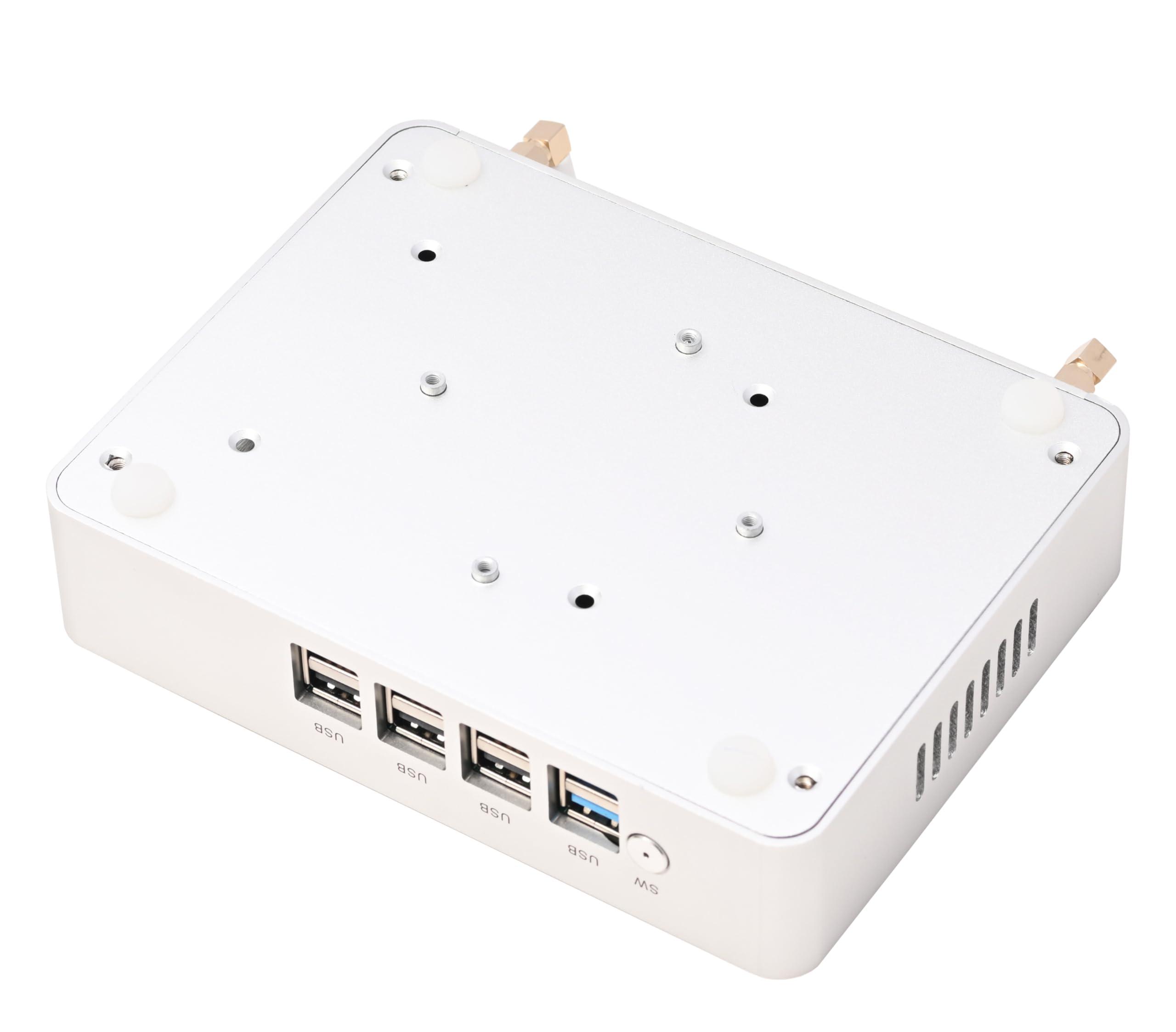 KINGDEL KINGDEL Fanless Mini PC 4-Core 12th Gen N100(up to 3.4GHz) 16GB DDR4 RAM 512GB NVMe SSD Mini Desktop Computer with Triple Display DP HD Support 4K 2xLAN 8xUSB