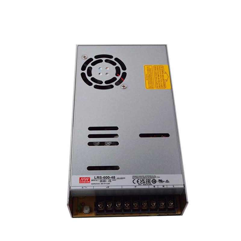 Generic Mean Well LRS-600-48 48V 600W Single Output Switching Power Supply, 90-302VAC/255-370VDC Input, 12.5A, 1U Low Profile, 5G Vibration Resistant, Industrial Automation, UL/BS/IEC 62368-1 Certified