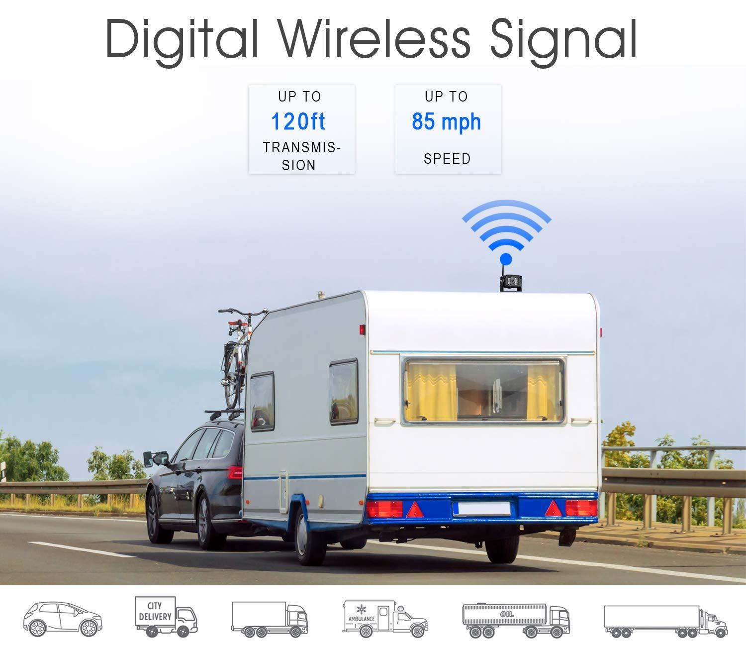 ZEROXCLUB ZEROXCLUB 10'' + 7'' HD 1080P Wireless Backup Camera Bundles (BW104SL+ BW702)