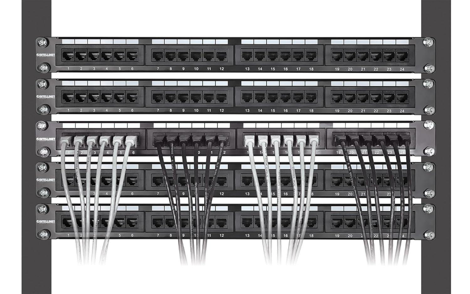 Intellinet Intellinet Slim Cat8 Ethernet Network Patch Cable 10-Pack - 40Gbps & 2000MHz, Snagless Boot, 30AWG Pure Bare Copper Wire, Gold-Plated Contacts, Lifetime Mfg Warranty 5ft, 10 Pack, White