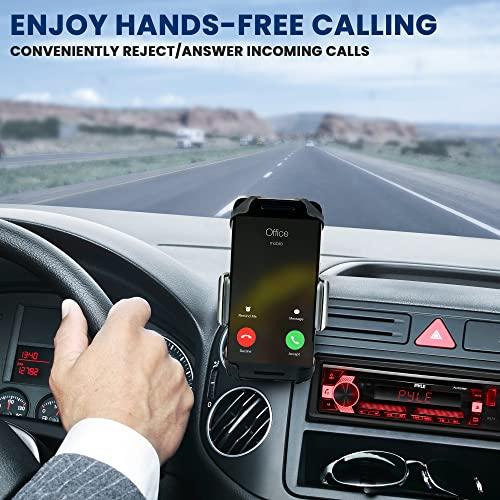 Pyle Pyle MP3 Stereo Receiver Power Amplifier, AM/FM/MP3/AUX Stereo Receiver, USB Flash Readers, Single DIN, 30 Preset Memory Stations, LCD Display with Remote Control, RGB Button