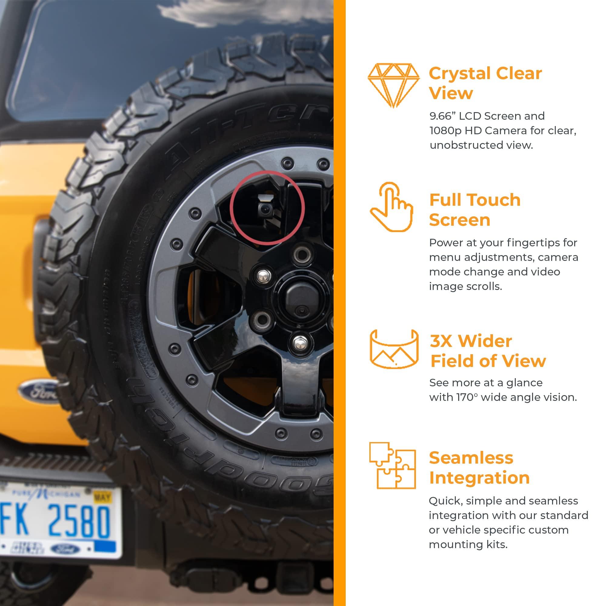 Brandmotion Brandmotion FVMR1120 Fullvue Rear Camera Mirror For Ford Bron