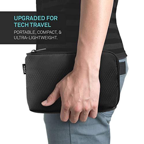 UT Wire UT Wire Pocket Travel Organizer Case with Zipper for Charger, Cable, Power Bank, Flash Memory Accessories Holder in Black 1-Pack