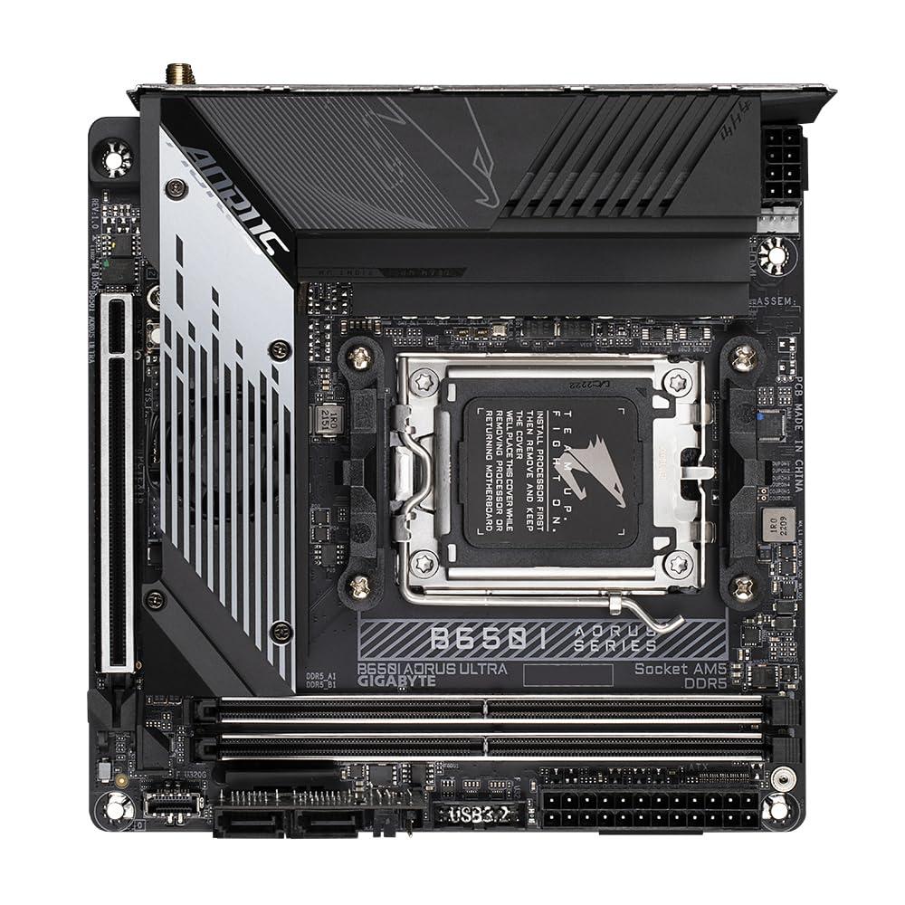 GIGABYTE GIGABYTE B650I AORUS ULTRA mATX Motherboard 2x DDR5~64GB,1x PCIe x16, 3x M.2, 4x SATA 6, 4x USB 3.2, 1x USB-C, 2x USB 2.0