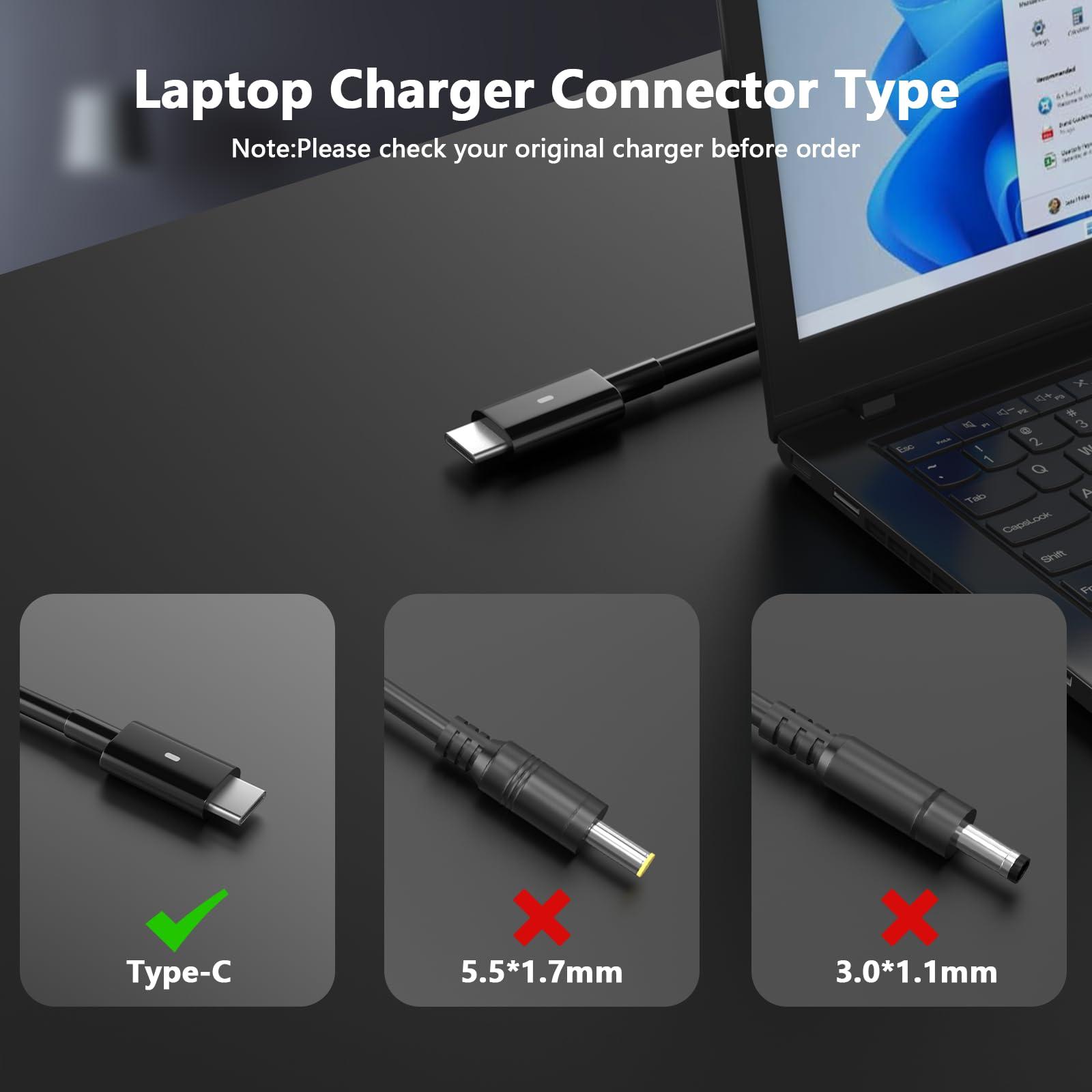 Ruilezyo 130W USB C Laptop Charger for Dell XPS 15 9520 9510 9500 XPS 17 9720 9710 9700 Precision 5570 3571 5680 3590 5480 3551 3490 5530 5490 5690 3560 3570 5770 5470 3561 5550 5560 Type C Power Cord