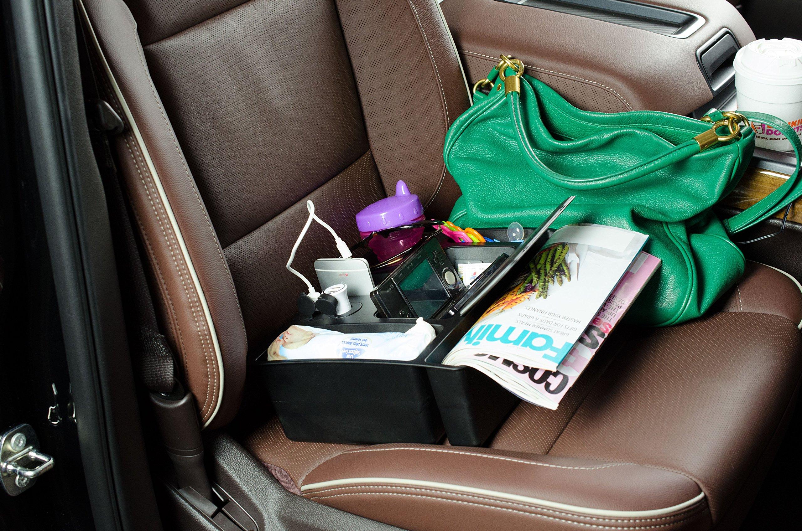 Custom Accessories Custom Accessories Tuff Tech 91135 12V and 2.4A USB Power Caddy Organizer