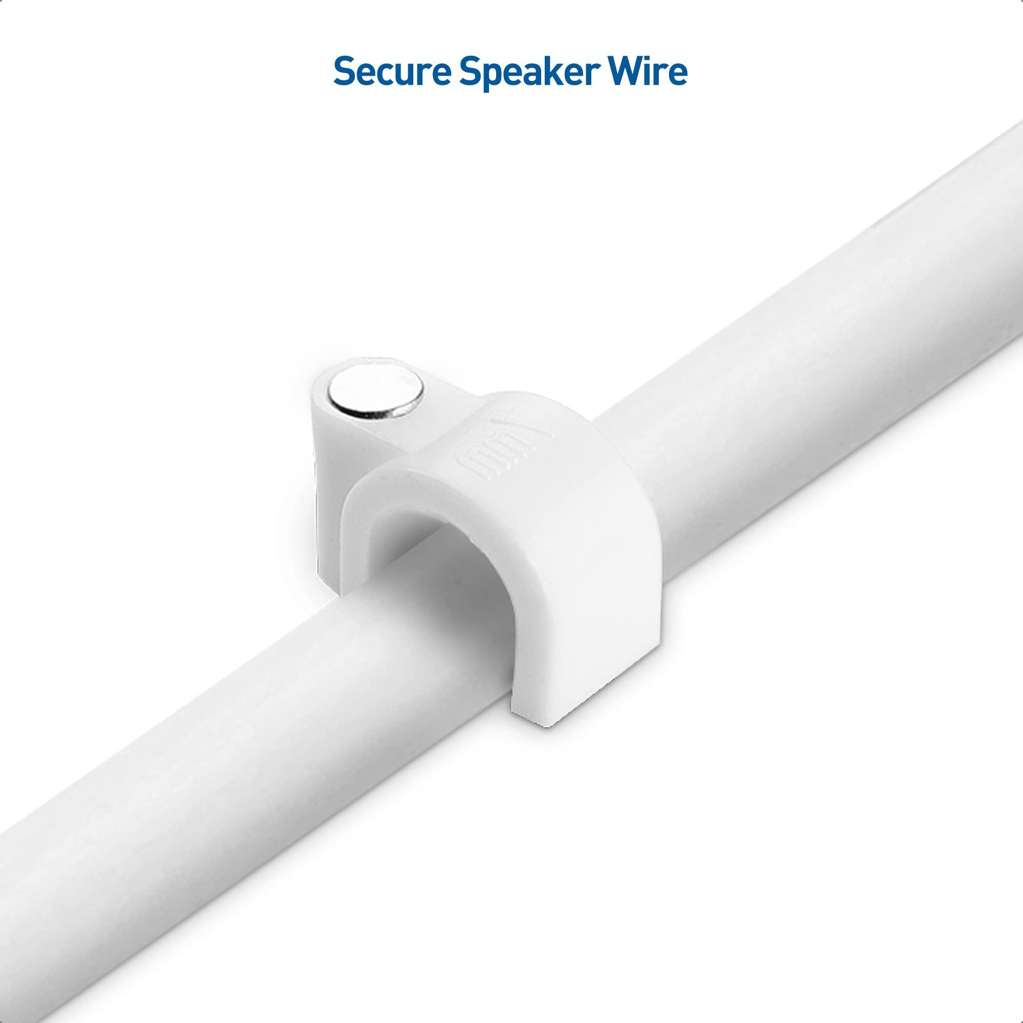 Cable Matters Cable Matters 200-Pack Nail-in Cable Clips Cord Organizer, 7mm / 0.27 inches, Coaxial Cable Clips, Ethernet Cable Wall Clip, Wire Wall Clips, White