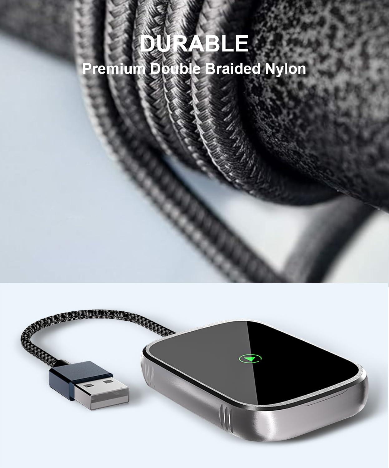 JUHOO Wireless CarPlay Adapter for Apple iPhone, Android Auto Wireless Adapter, 2 in 1 Auto Car Play Wireless Dongle