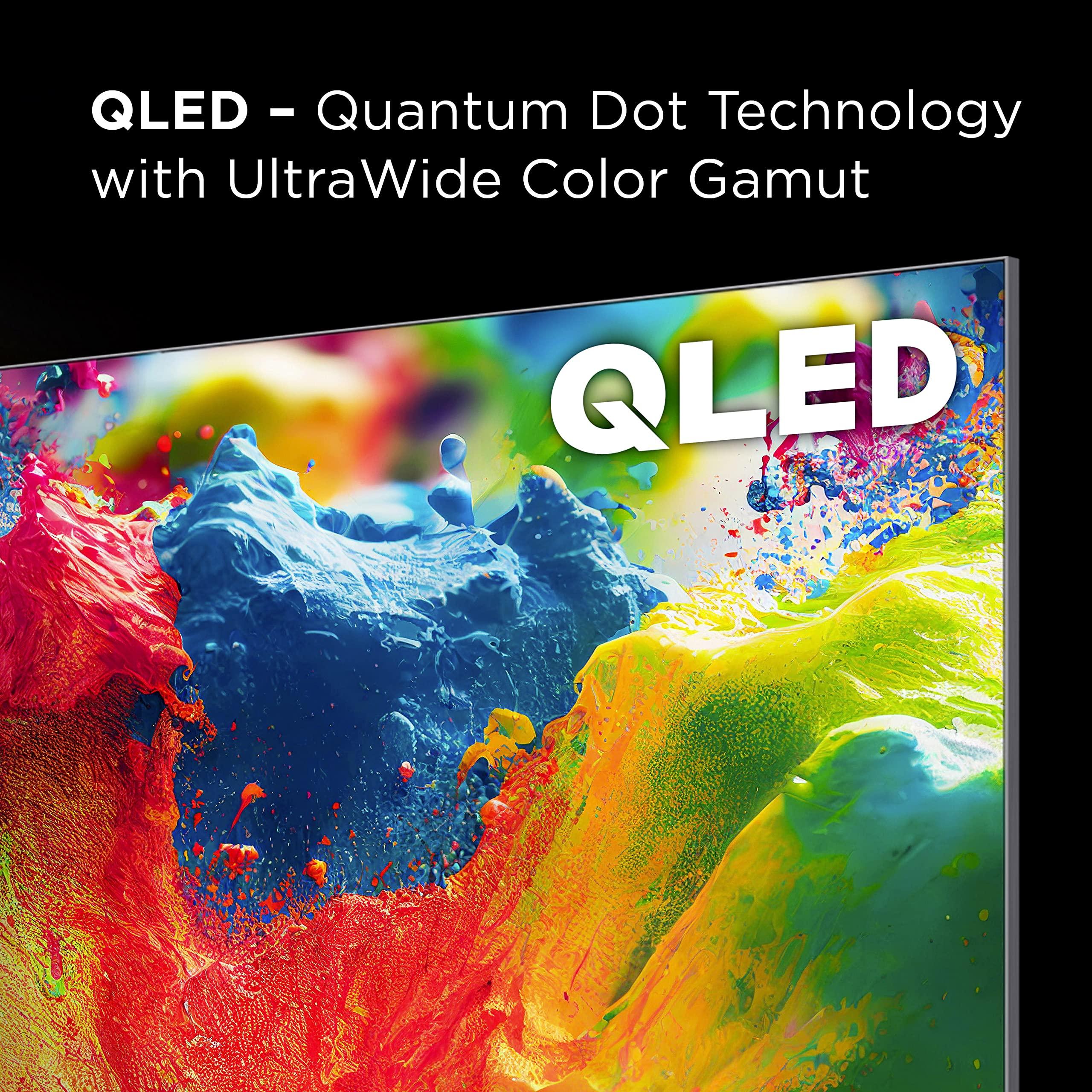TCL TCL 85-Inch Q7 QLED 4K Smart TV with Google (85Q750G, 2023 Model) Dolby Vision, Atmos, HDR Ultra, 120Hz, Game Accelerator up to 240Hz, Voice Remote, Works Alexa, Streaming UHD Television
