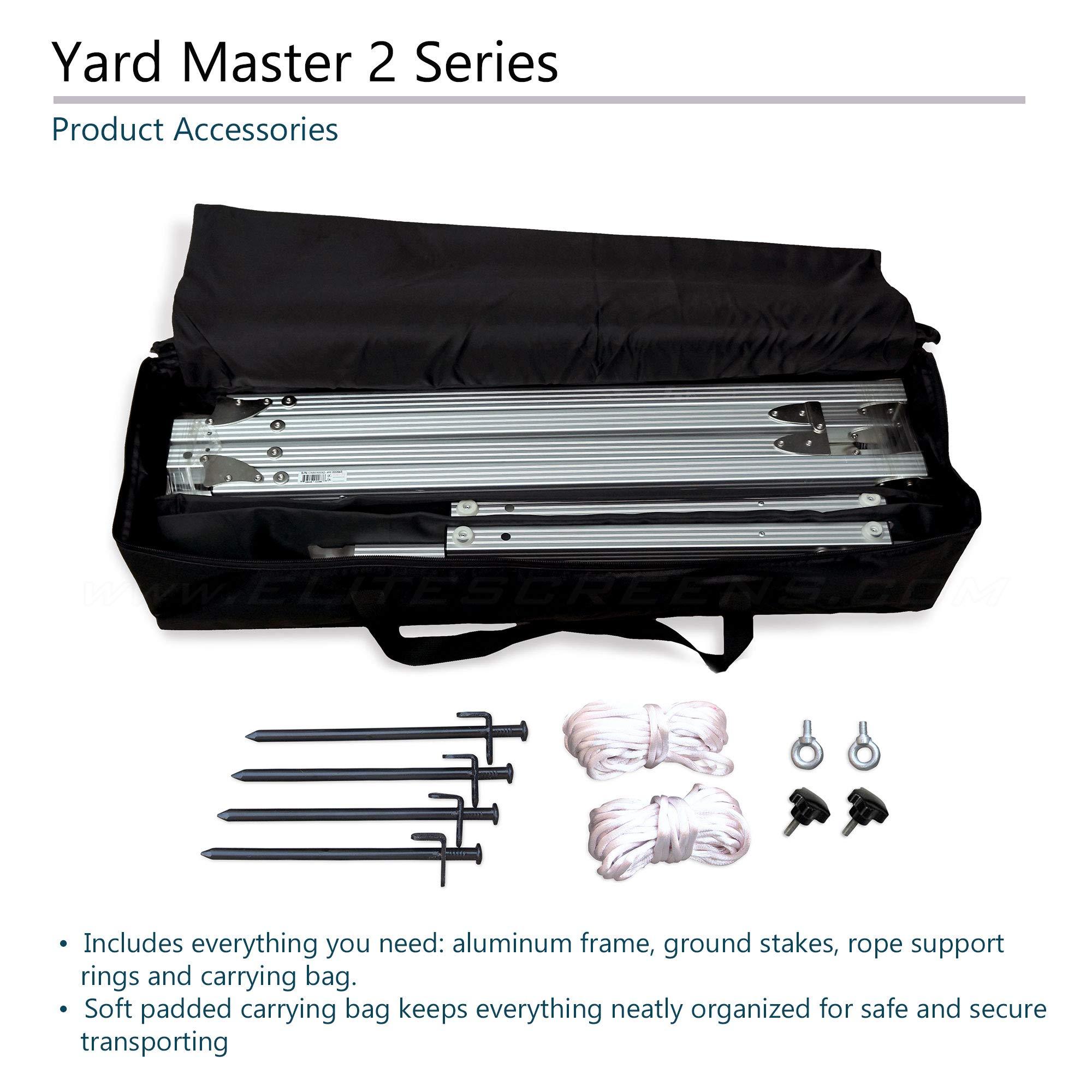 Elite Screens Elite Screens Yard Master 2, 75-inch Outdoor Projector Screen with Stand 16:9, 8K 4K Ultra HD 3D Fast Folding Portable Movie Theater Indoor Foldable Snap On 75 Front Projection | OMS75H2