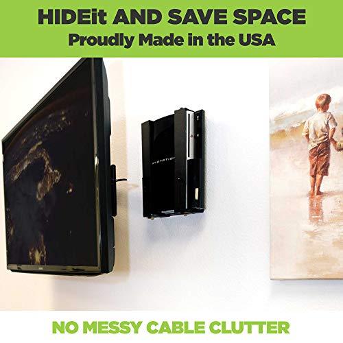 HIDEit Mounts HIDEit Mounts Uni-MXW Mount - Patented in 2015, Made in USA - Adjustable Medium Extra Wide Device Wall Mount, Hide Your Cable TV Box, Video Game Consoles, Receivers, Cable Boxes, Gaming PCs and More