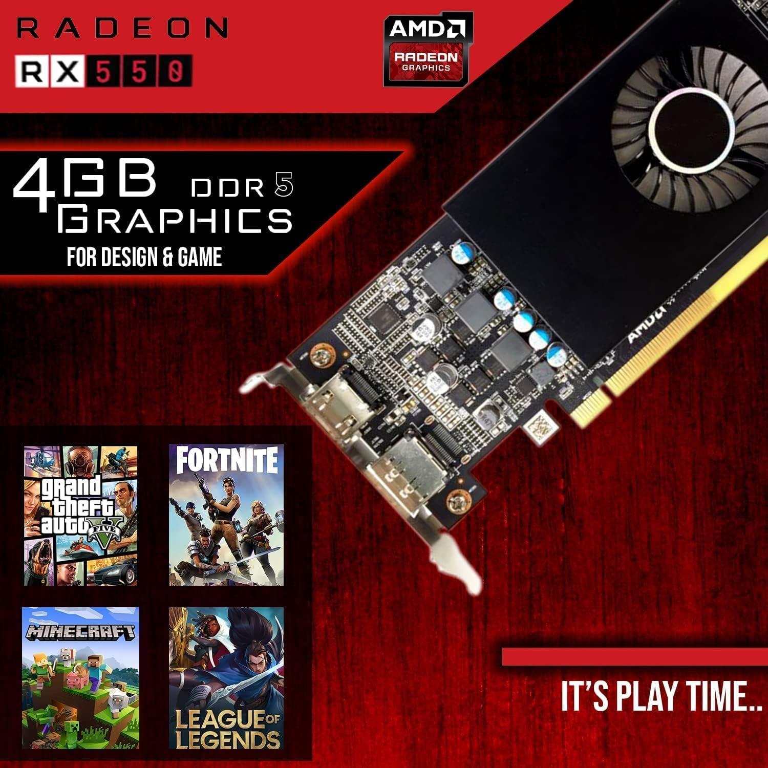 TechMagnet Gaming PC Desktop Intel core i7 6th Gen, Horizon+, GT-730 4GB DDR5, 16GB RAM, 1TB SSD, HDMI, DVI, VGA, RGB Keyboard Mouse, Wi-Fi, Windows 11 Professional (Renewed)