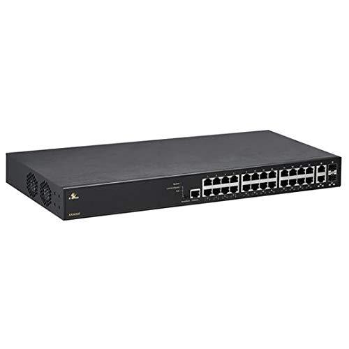 EtherWAN EtherWAN EX26262F Managed 24-Port Gigabit PoE +2-Port 100/1000 SFP Combo Ethernet Switch