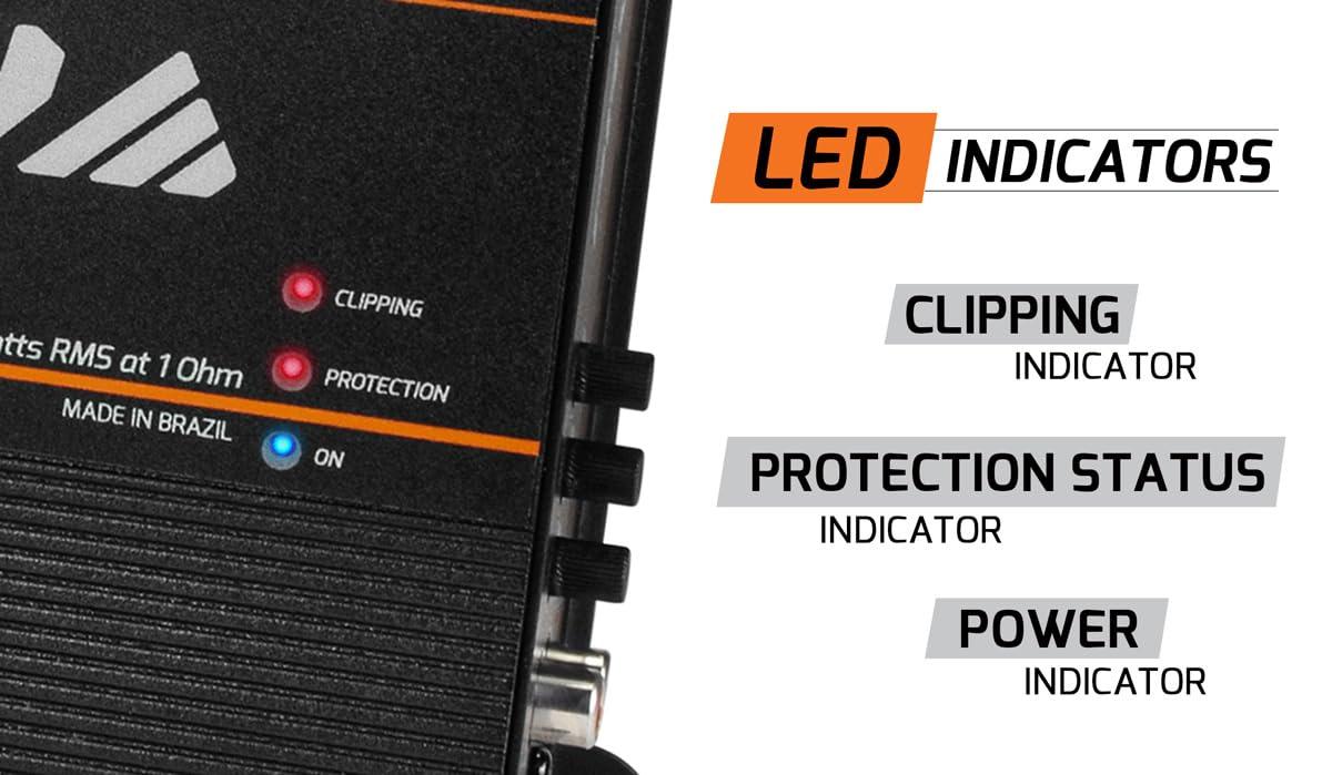 PRV AUDIO PRV Audio QS3000 1 Ohm 3000 Watt Amp Car Audio Amplifier Full Range HD Sound Monoblock 3K Car Amp with Built-in HPF and LPF Controls for PRO Audio Systems