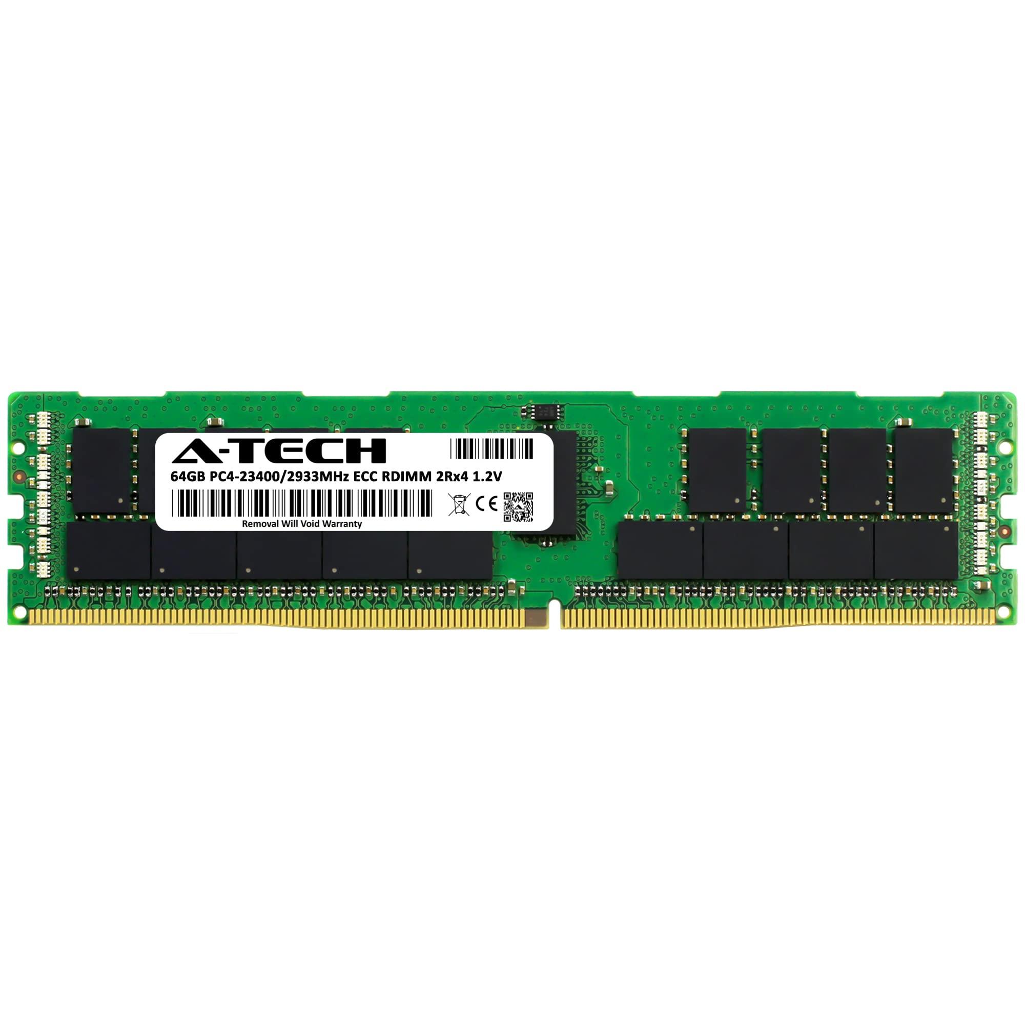 A-Tech A-Tech 64GB RAM for Inspur NE5260M5, NF8260M5 | DDR4 2933MHz PC4-23400 ECC RDIMM 2Rx4 Registered Server Memory Upgrade
