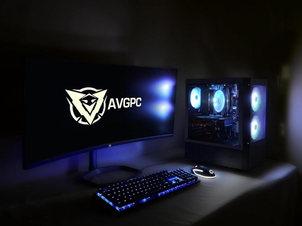 AVGPC AVGPC Max Gaming PC - AMD Ryzen 5 5600GT, 16GB DDR4 RAM, 1TB M.2 NVMe SSD, Windows 11, WiFi (AMD Ryzen 5 | Radeon Graphics)
