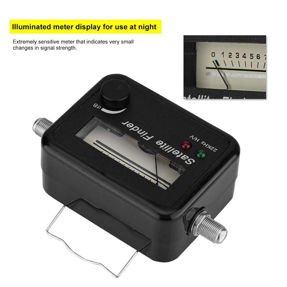 Miskall Satellite Signal Finder Digital Satellite White On Black Abs Mental 9502 Satellite Finder with Black Background and White Sat Finder 13 18V Dc Satellite Finder