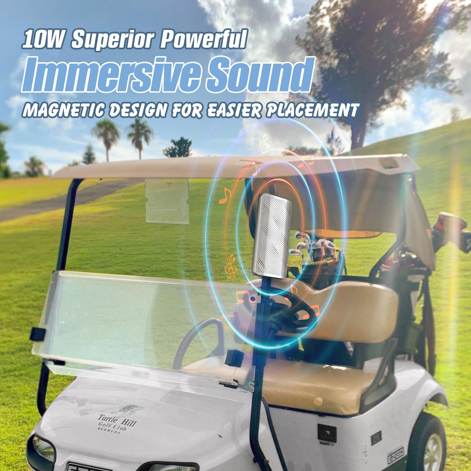 DUVOSS Bluetooth Speaker, 0.65" Ultra Thin Portable Magnetic Speakers, Loud&Clear Sound, IP67 Waterproof Dustproof, Bluetooth 5.1, TWS Pairing, EQ Mode, Sleek Small Wireless Speaker for Home, Outdoor