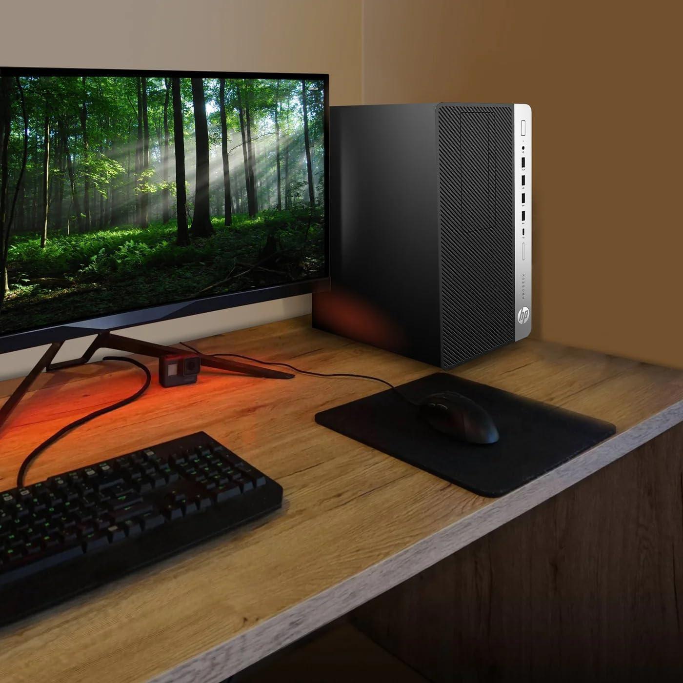 HP HP ProDesk 600G4 Tower Desktop Computer | Intel i7-8700 (3.4) | 32GB DDR4 RAM | 1TB SSD Solid State | Wi-Fi 5G + Bluetooth | Windows 11 Professional | Home or Office PC (Renewed)