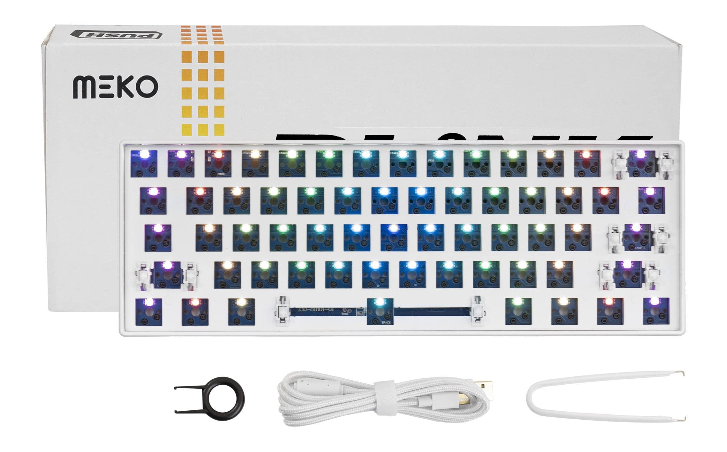 MEKO MEKO Blink White Barebones 60% Hotswap Bluetooth RGB Mechanical Keyboard