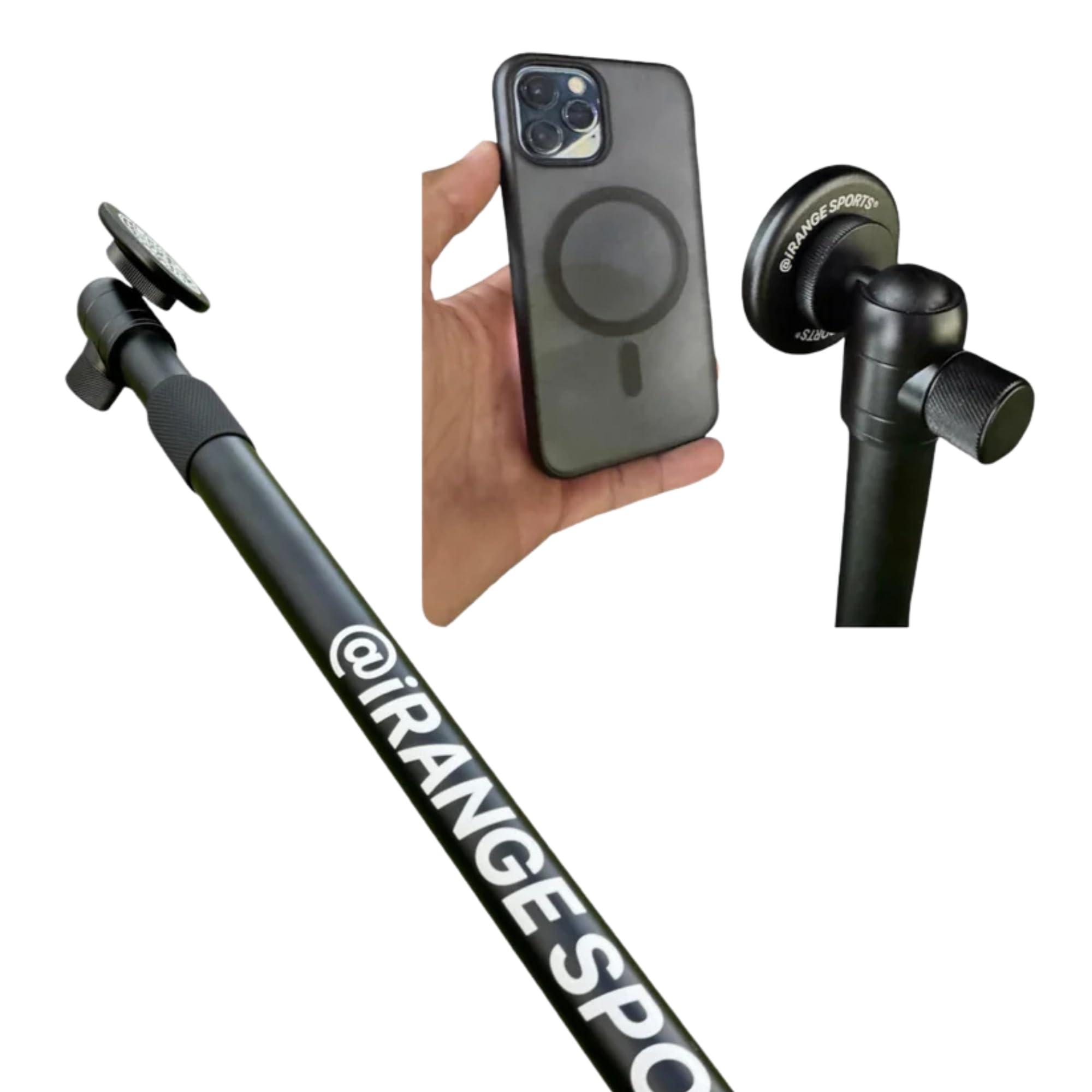 iRangeSports @iRangeSports Stick EXT w/MagSafe Compatible Puck - Lightweight & Portable Phone Stand - Easily Film Steady Video On and Off The Golf Course - 5 Stars