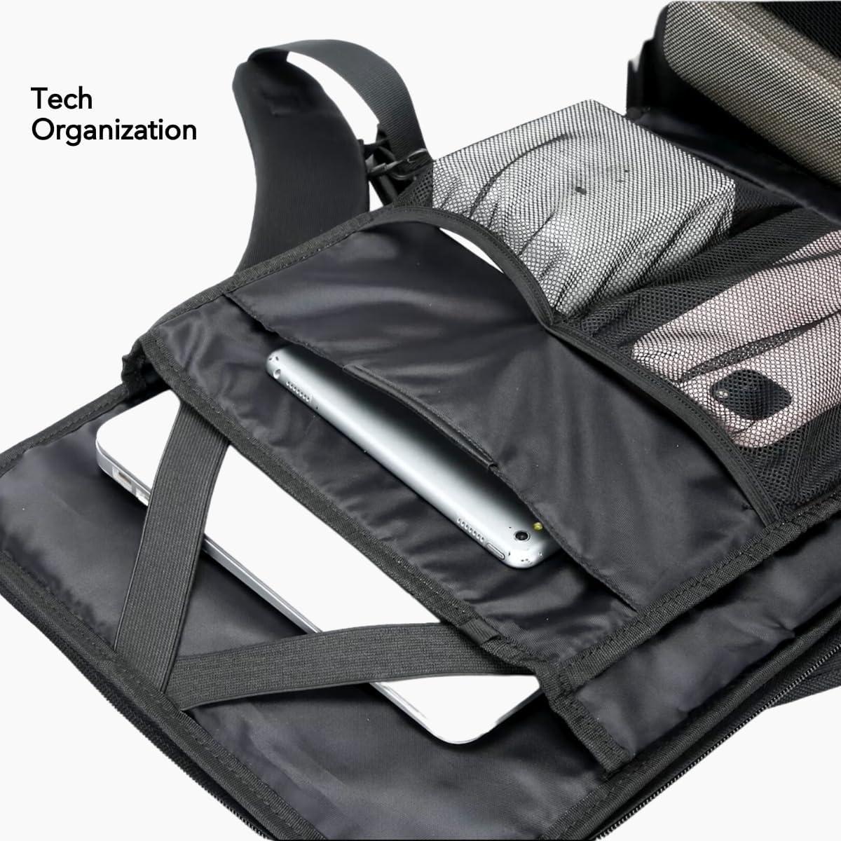 Cyber Backpack Cyberbackpack 2.0: Durable, Anti-Theft, Stylish, Expandable and Functional Laptop Backpack for Business, Gaming, and Travel with USB Charging for Men and Women