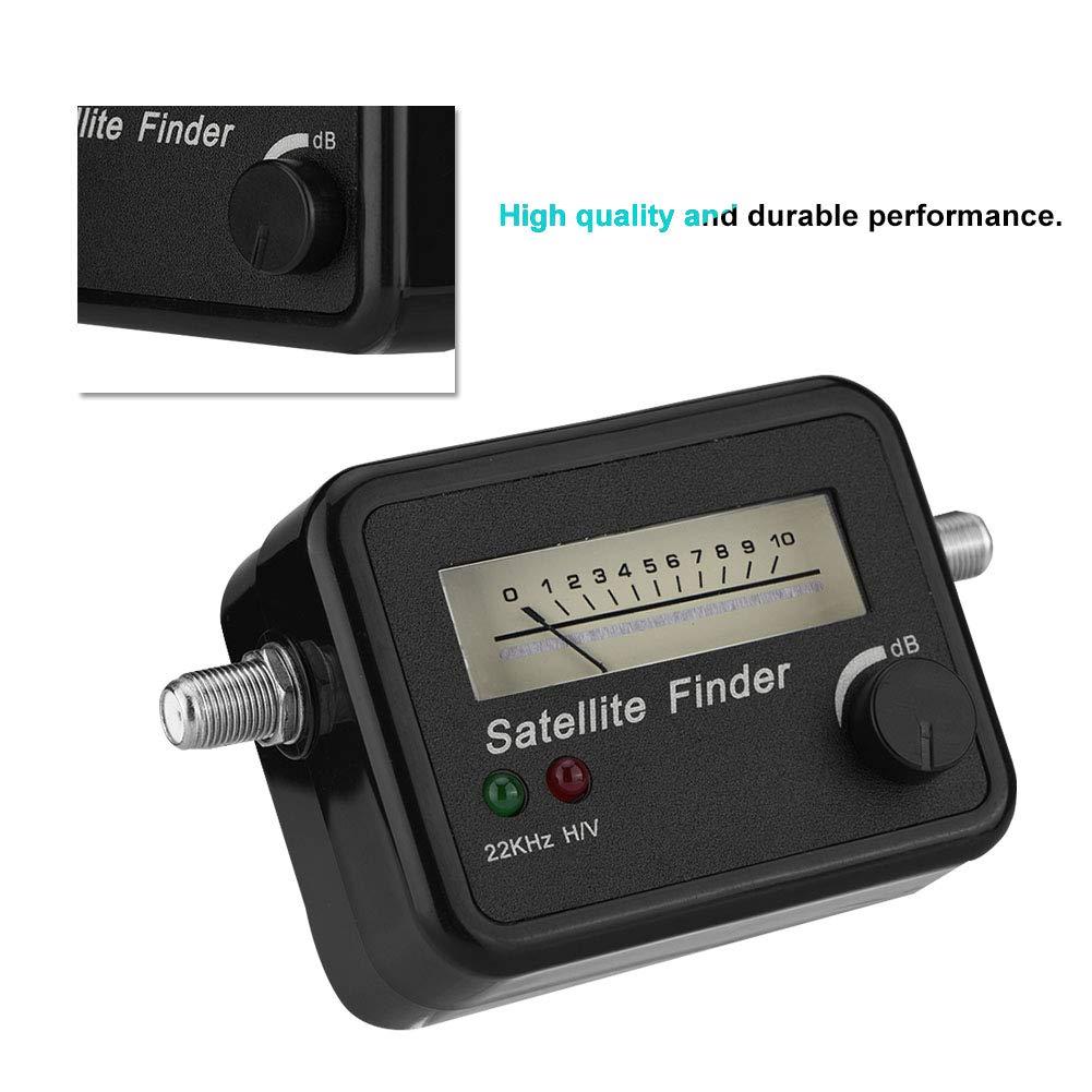 Miskall Satellite Signal Finder Digital Satellite White On Black Abs Mental 9502 Satellite Finder with Black Background and White Sat Finder 13 18V Dc Satellite Finder